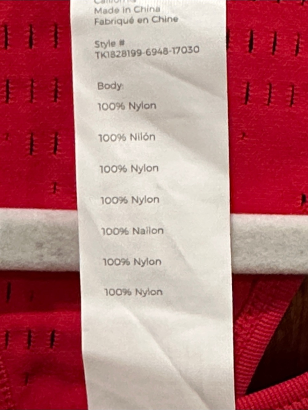 Fabletics Red Racerback Tank Top - Picture 3 of 6